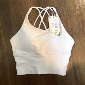 White halara sports bra